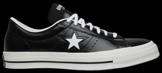 Converse One Star Low Black Leather