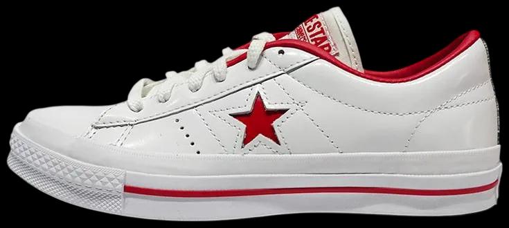Converse One Star Ox White Red