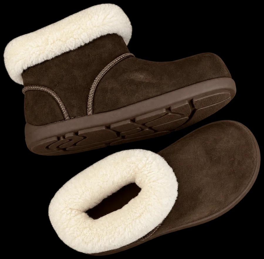 UGG Cozy Sheepskin Slipper Dark Brown