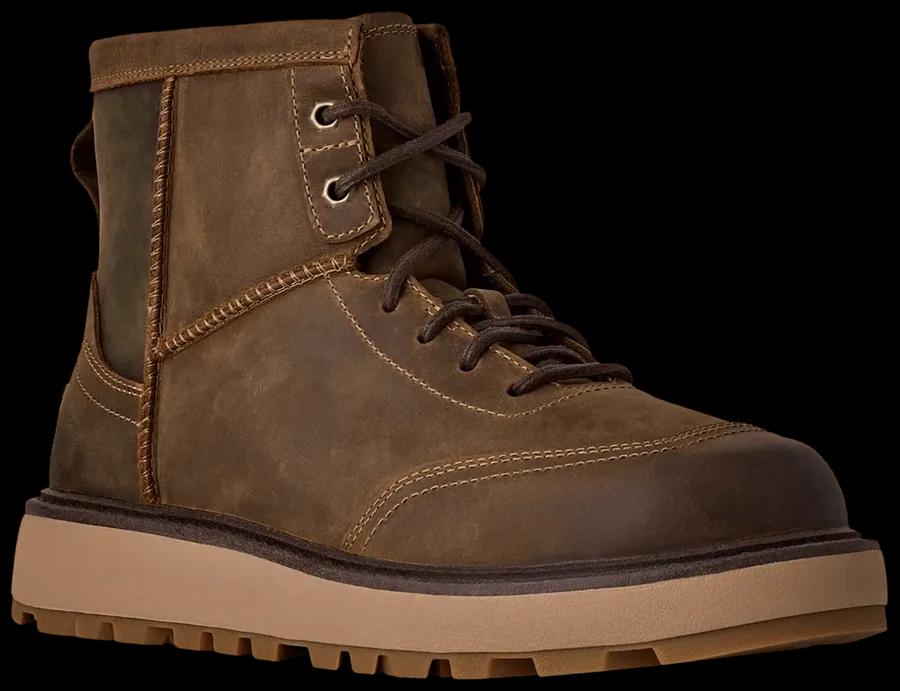 UGG Leather Lace-Up Boot Brown