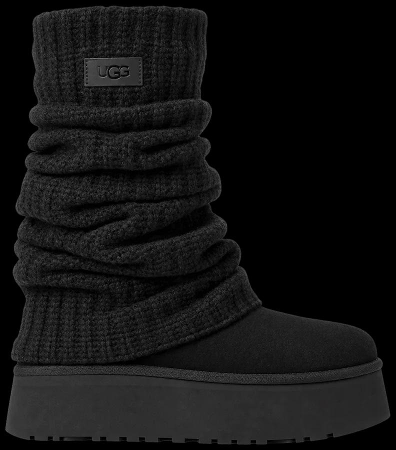 UGG Classic Sweater Knit Tall Black